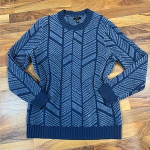 Alfani thick knit patterned grandpa sweater